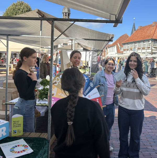 Aktionen am Fairtrade-Stand
