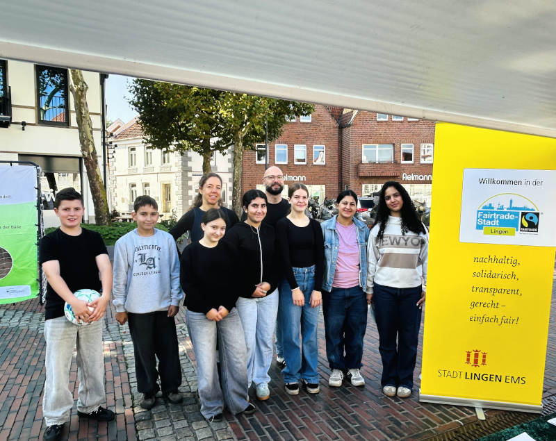 Das Fairtrade-Team des 7. Jahrgangs